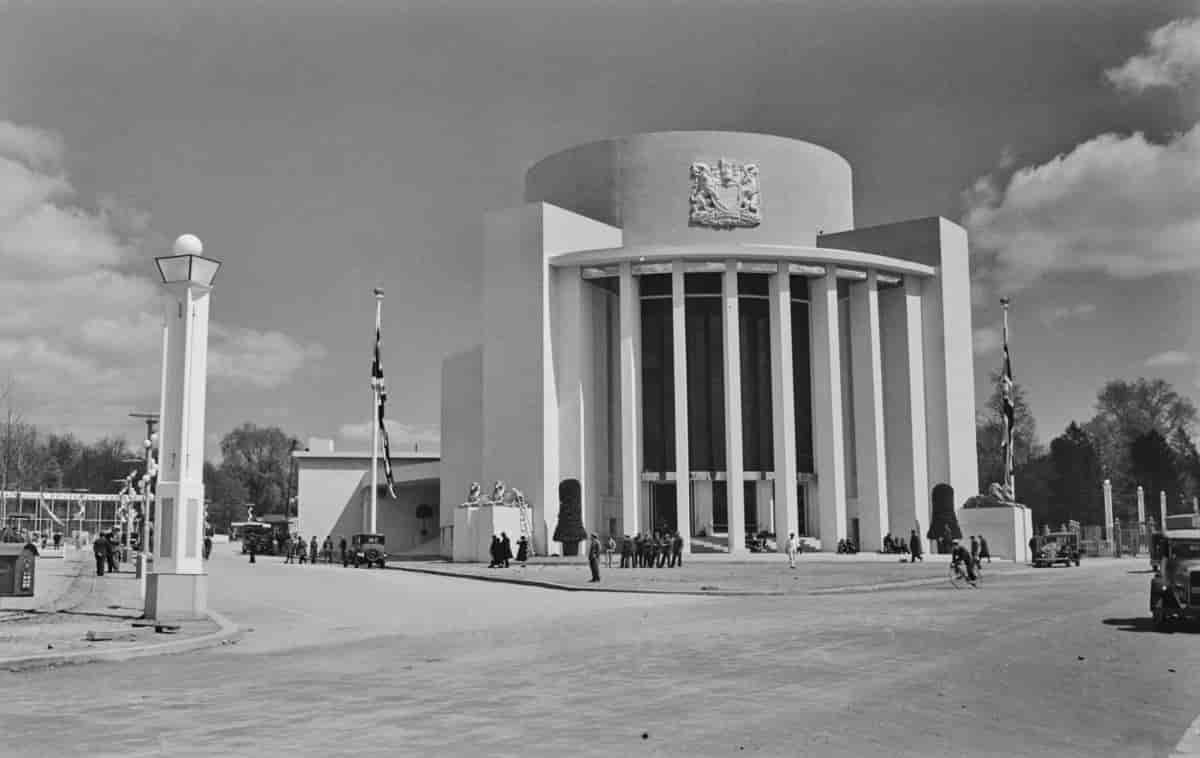 Den britiske paviljongen på verdensutstillingen i Brüssel i 1935
