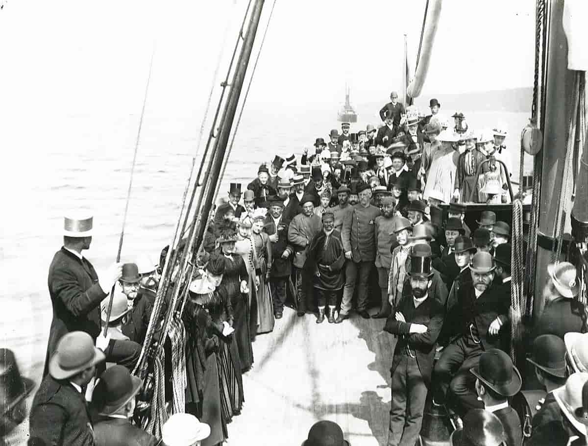 Fridtjof Nansens hjemkomst fra Grønlandsferden 30. mai 1889.