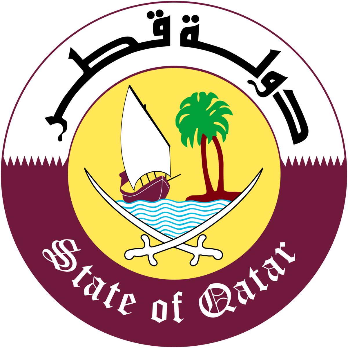 Qatars statsemblem fra 1978 til 2007