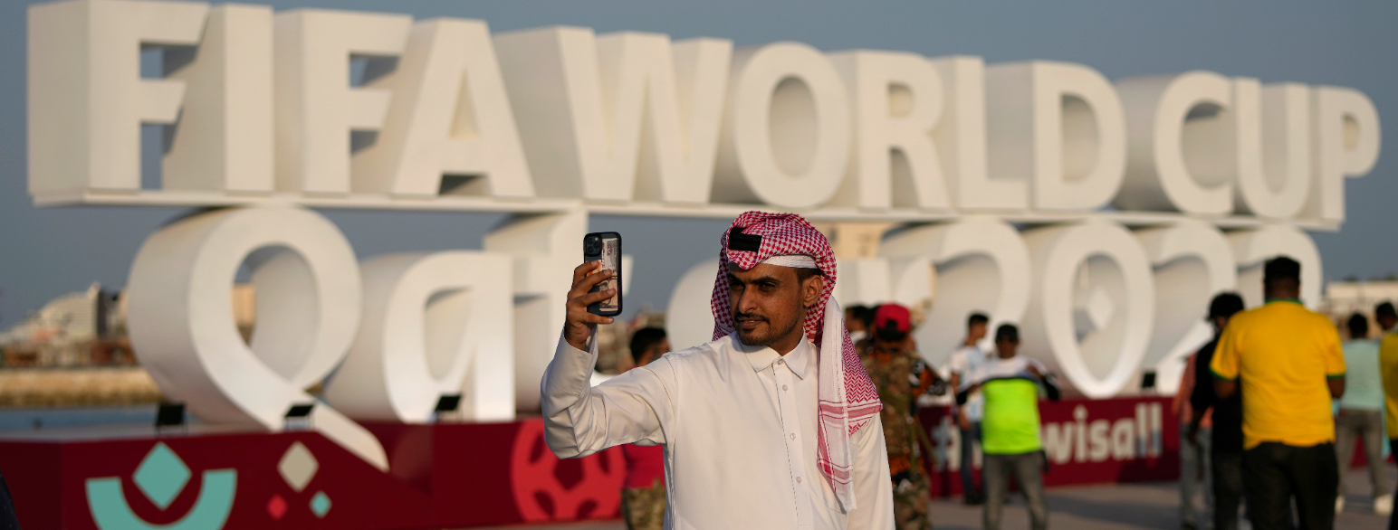 Qatar er blitt beskyldt for å avholde fotball-VM for å bedre sitt rykte internasjonalt. 