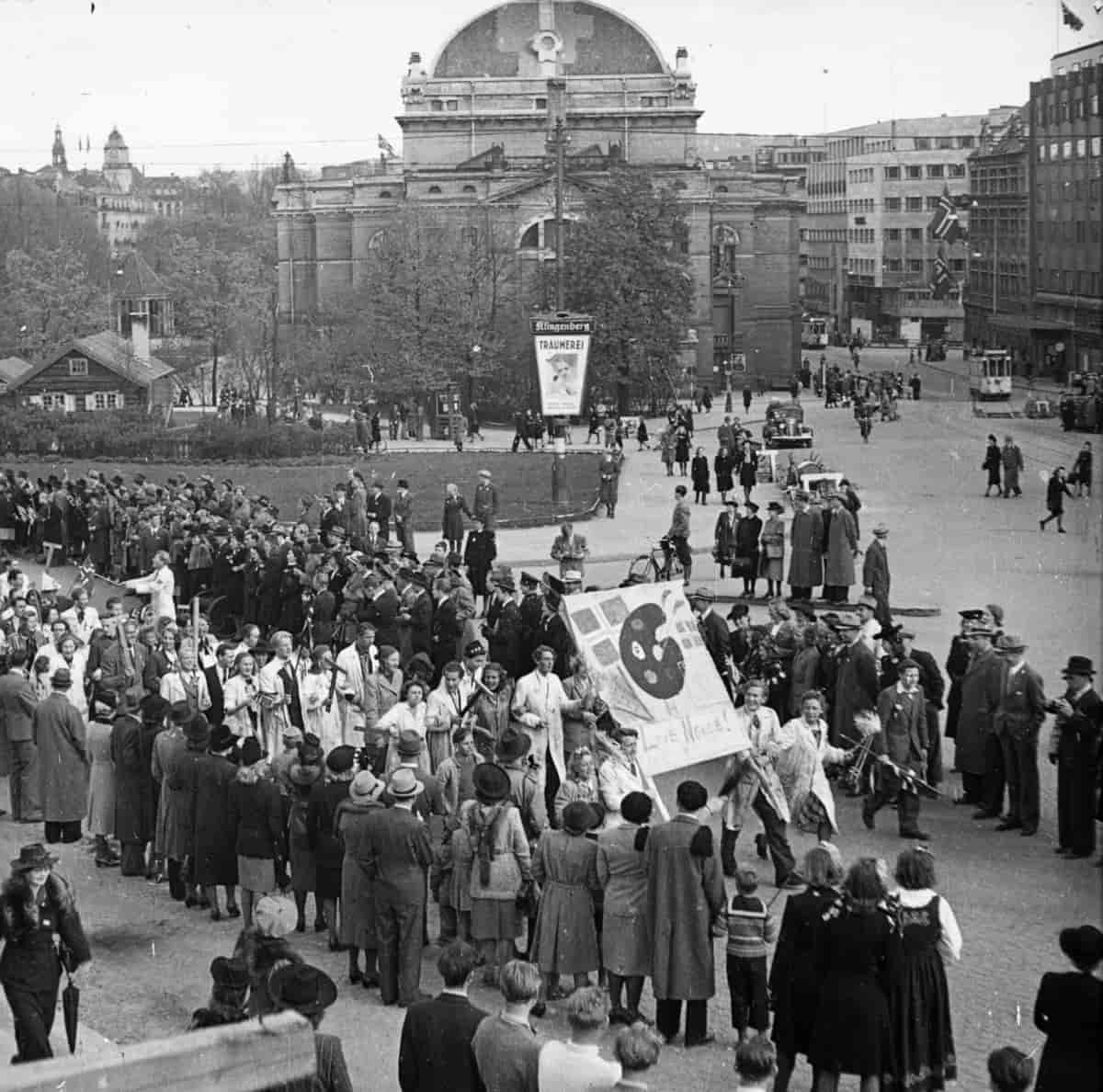 Kunststudenter, frigjøringen 1945