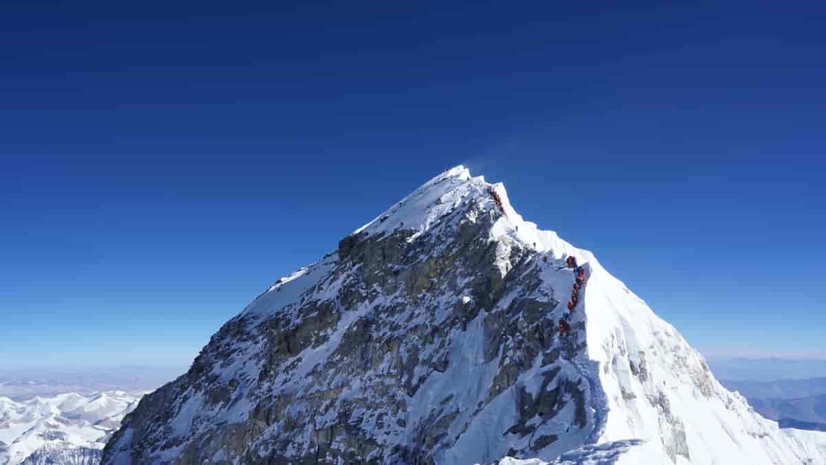 Klatrere på Mount Everest