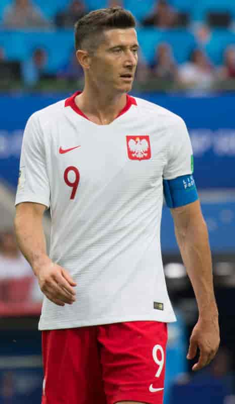 Lewandowski for Polen juni 2018.