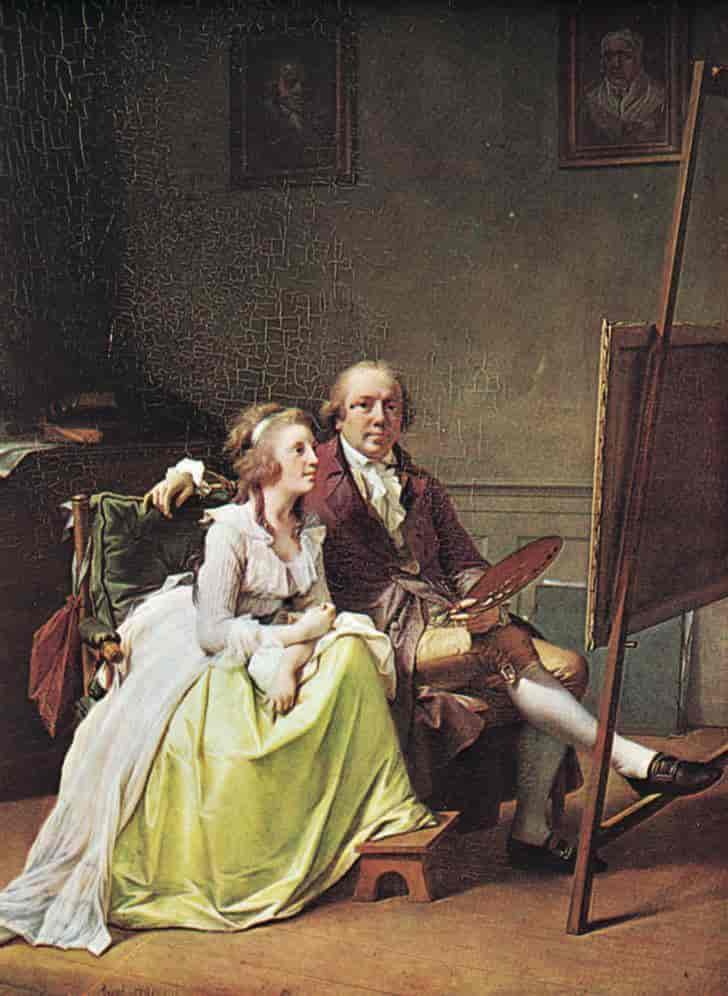 Juel, Jens (maleri: Selvportrett av kunstneren og hans hustru)