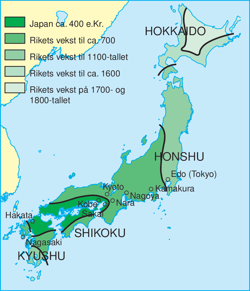 Japan, kart (historisk)