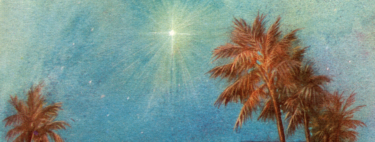 Julekort med Betlehemsstjernen fra 1940-tallet 