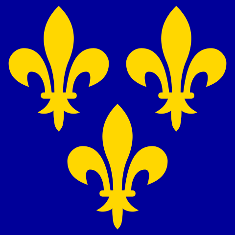 Franrikes flagg fra middelalder til 1500-tallet