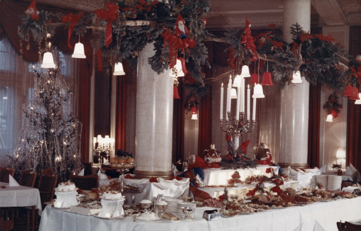 Julebord på Hotel Continental i 1968