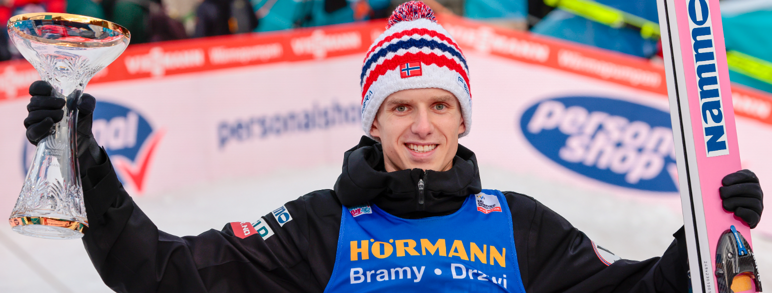 Halvor Egner Granerud etter hopprennet i Innsbruck under hoppuka i 2022/2023 