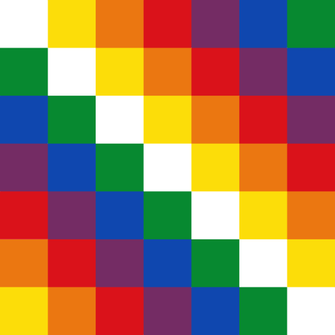 Wiphala-flagget et alternativt nasjonalflagg