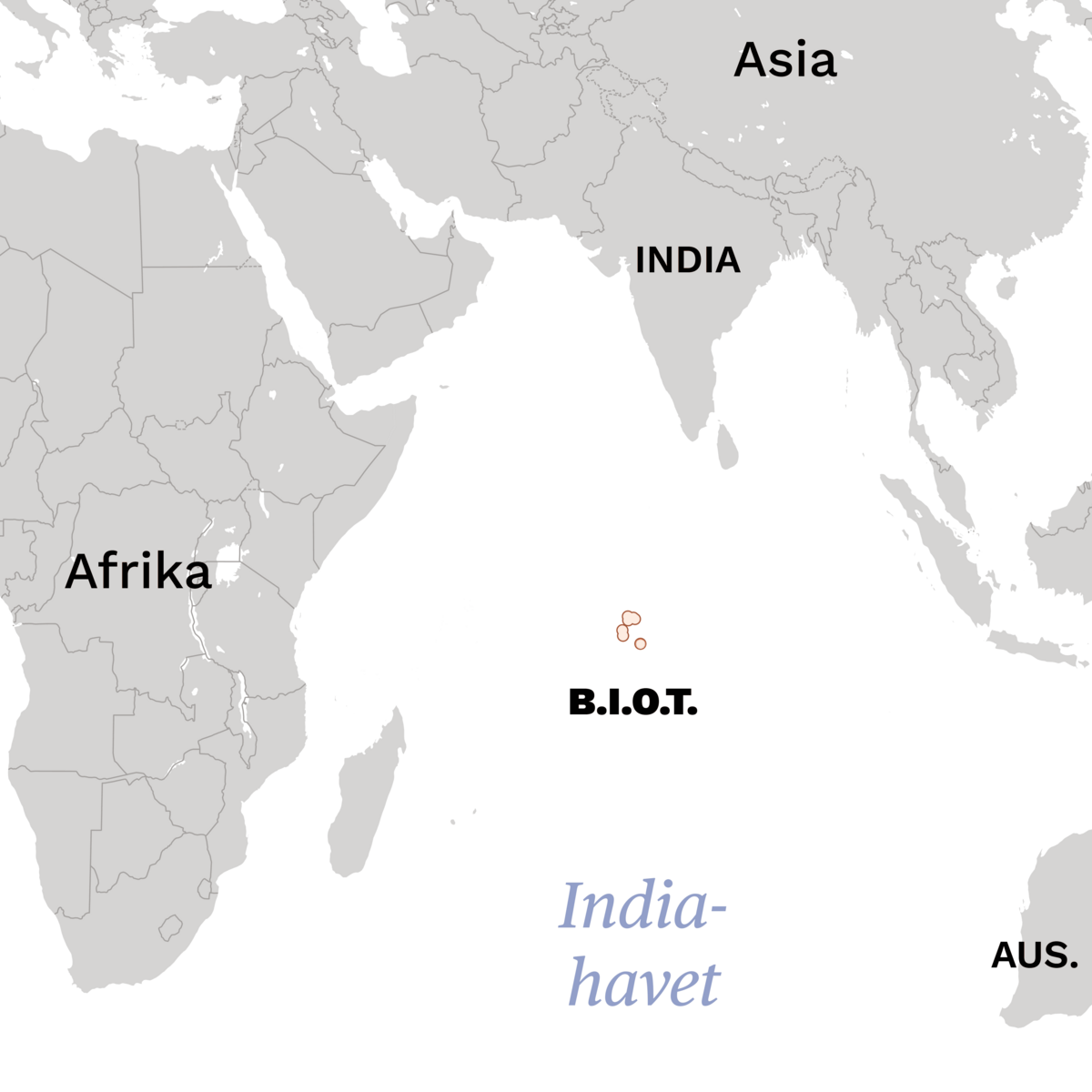 Det britiske territoriet i Indiahavet (B.I.O.T)