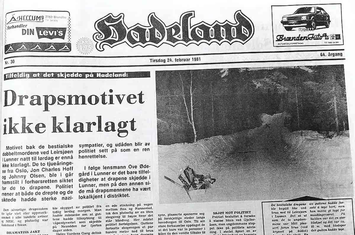 Faksimile, Hadeland 24. februar 1981