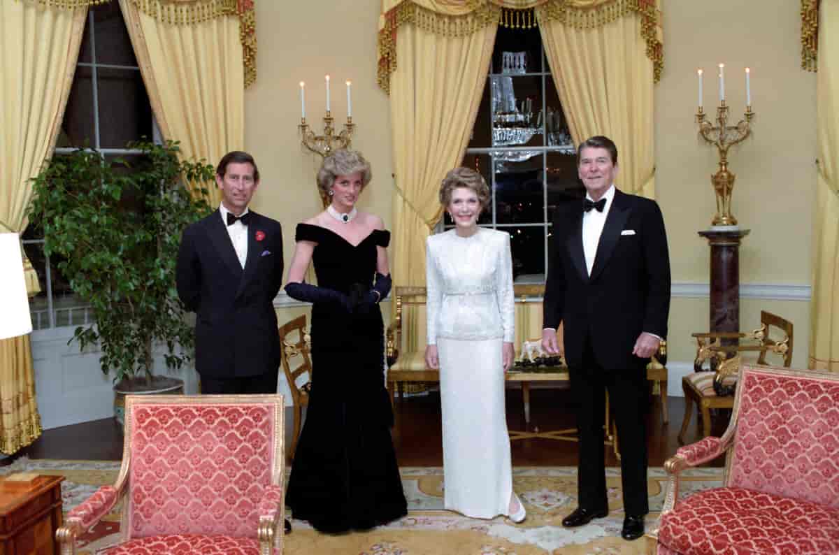 Charles, Diana og presidentparet