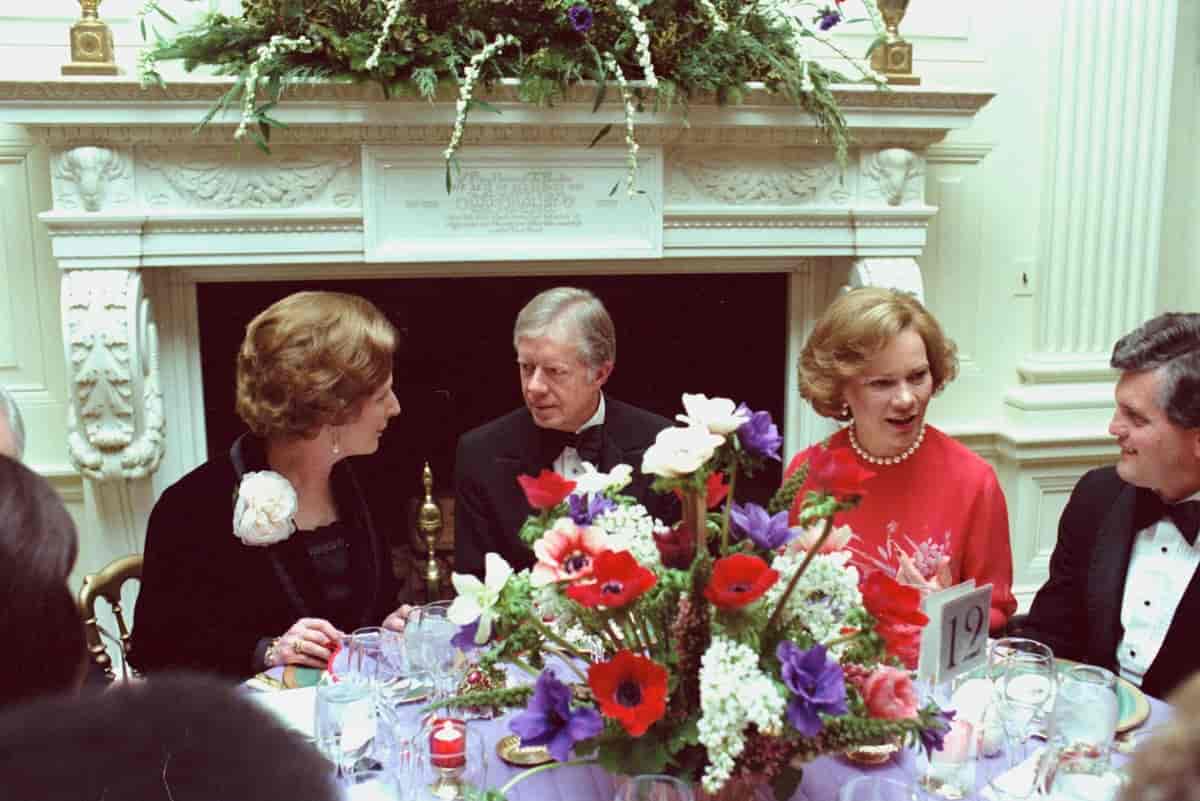 Margaret Thatcher og Jimmy Carter