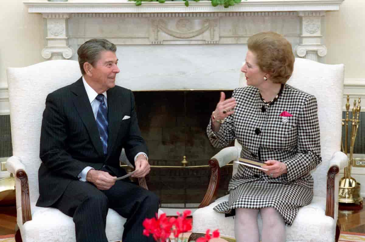 Ronald Reagan og Margaret Thatcher