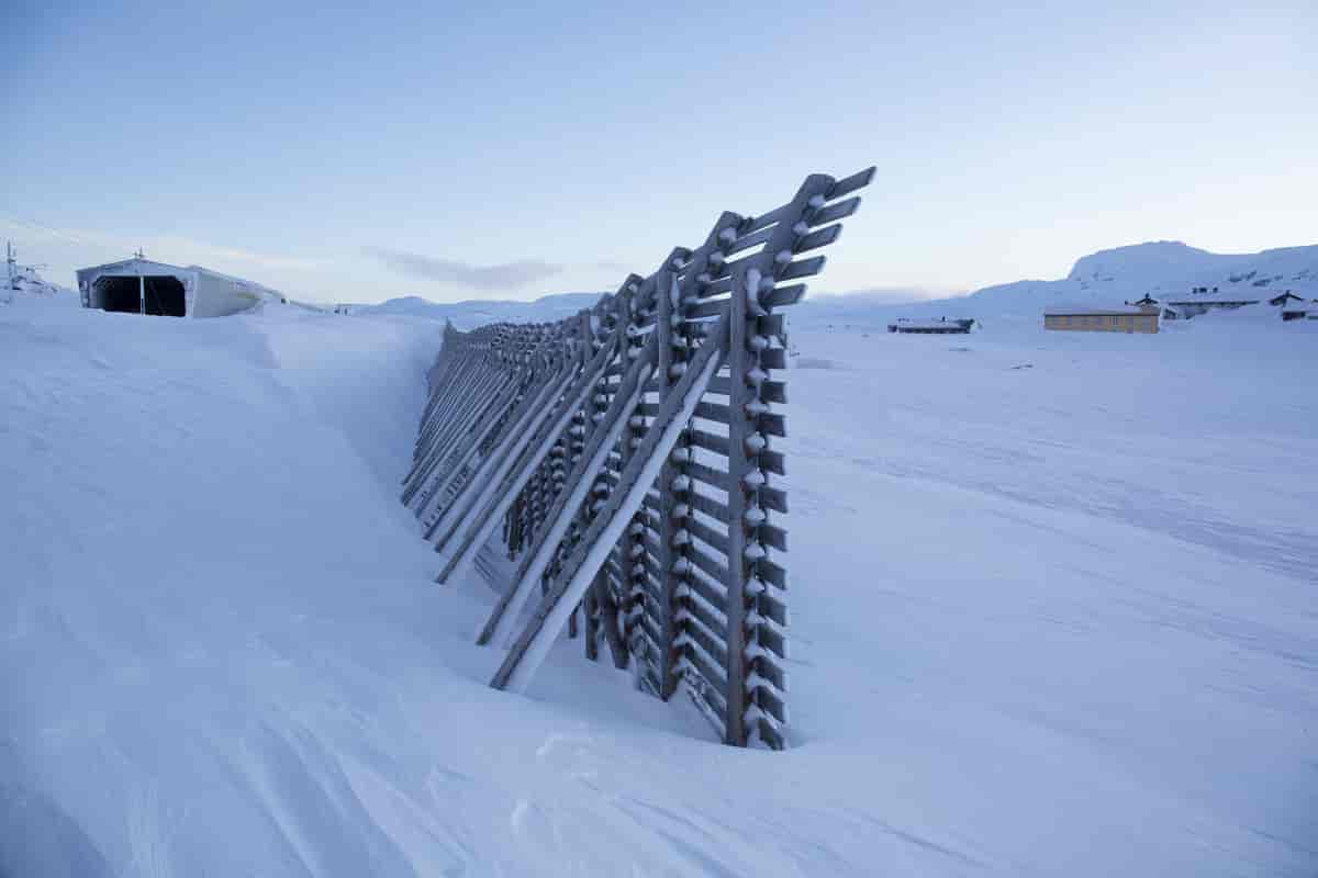 Snøskjermer på Hardangervidda