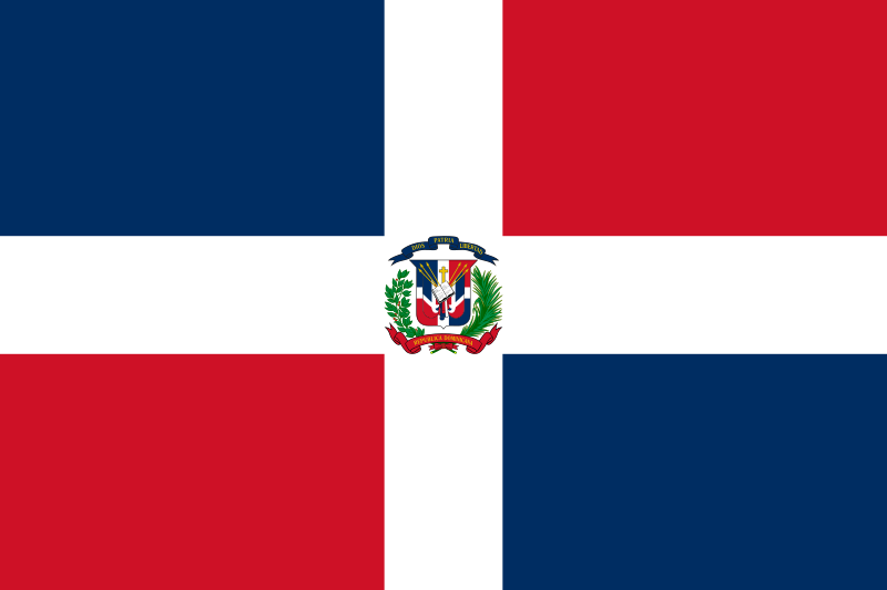 Den dominikanske republikks nasjonalflagg
