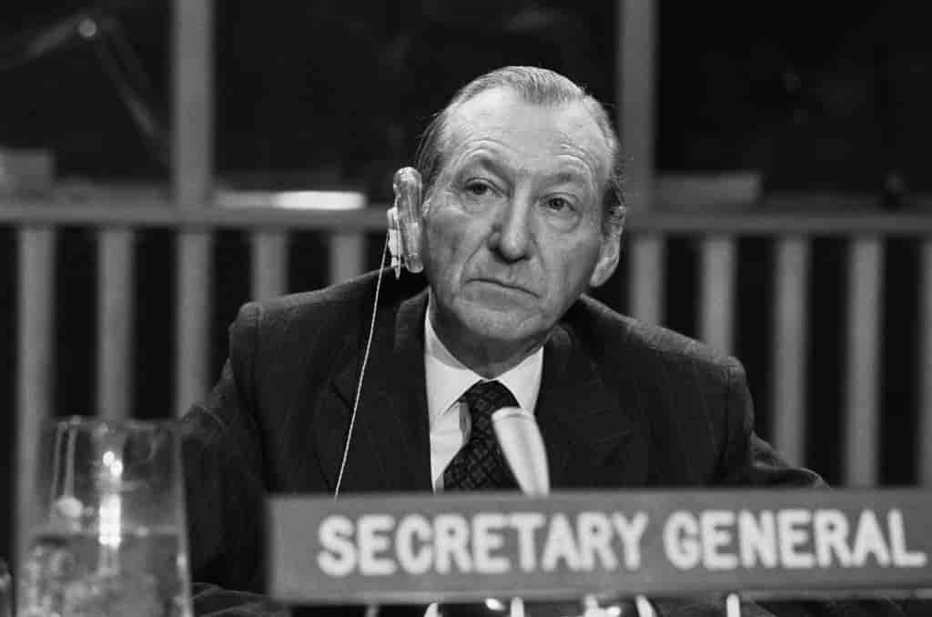 Kurt Waldheim da han var generalsekretær i FN