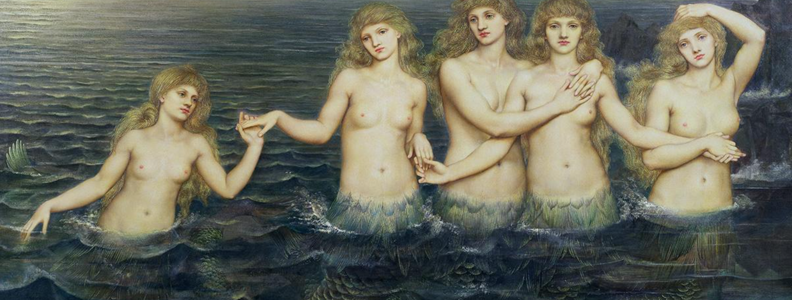 The Sea Maidens (1885-1886). Oljemaleri