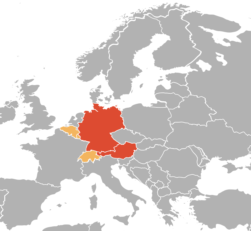 Tysk som offisielt språk i Europa