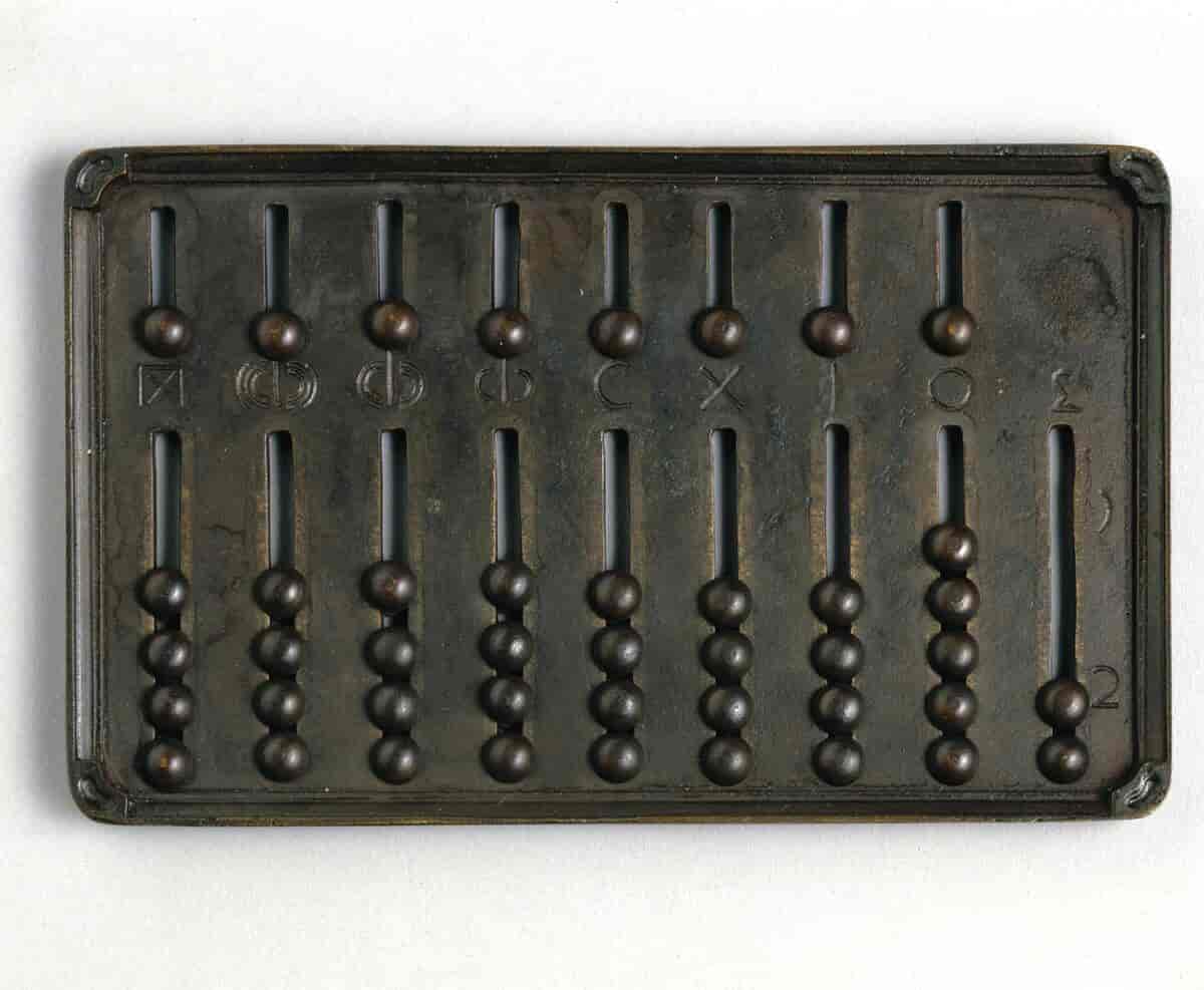 Roman hand abacus 