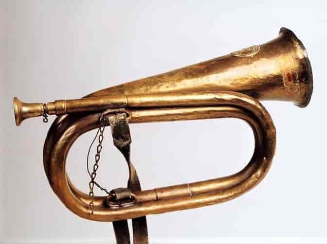 Posthorn av trompettypen fra tidlig 1800-tall