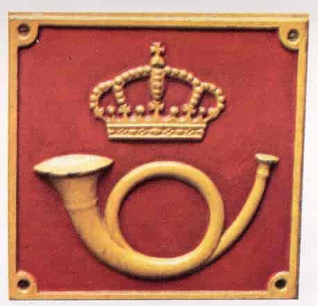 Krone uten løve er fra 1840.