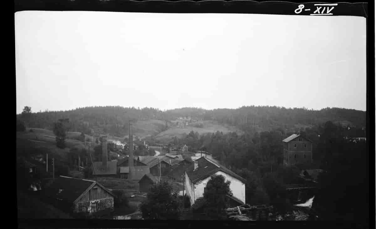 Næs jernverk fotografert mot syd i 1932