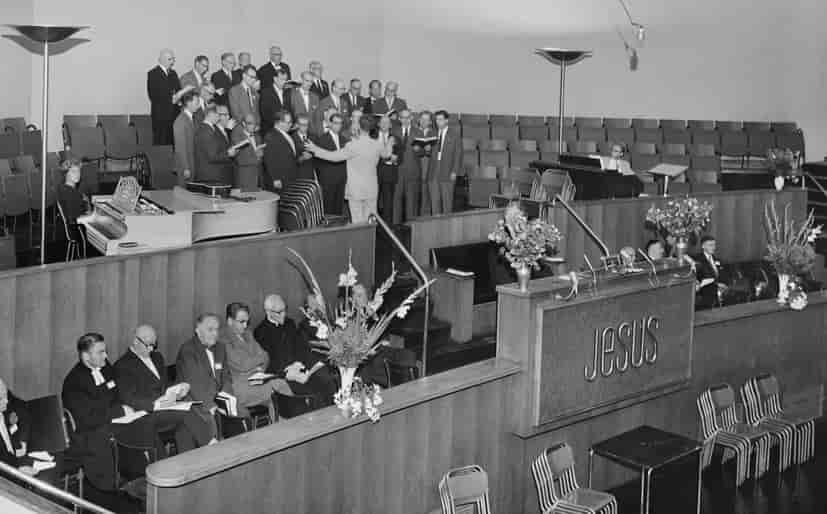 Salmesang i Jernbanemisjonens kongress (cirka 1960)