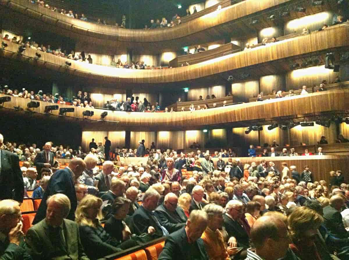 Publikum i operaen i Oslo 