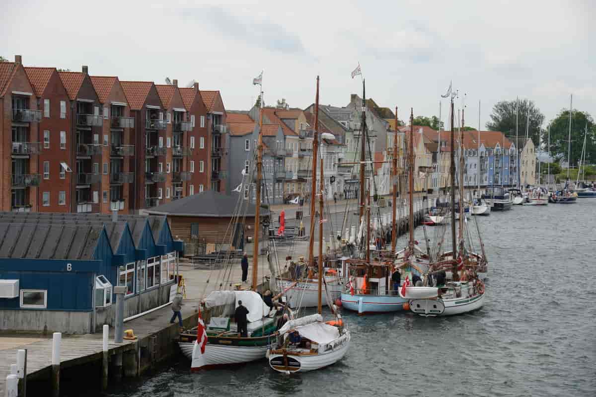 Sønderborg havn med Sønder Havndegade