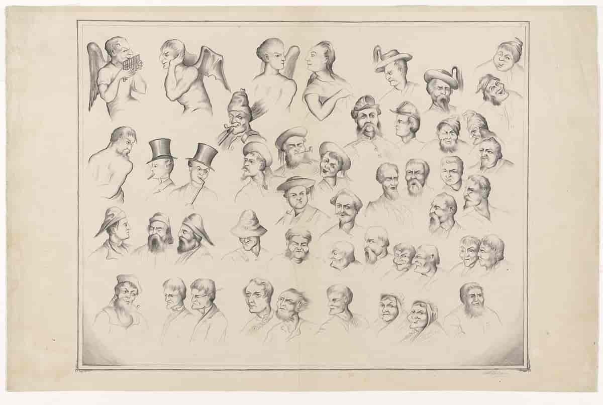 Theodor Kittelsens tidlige blyantskisser 