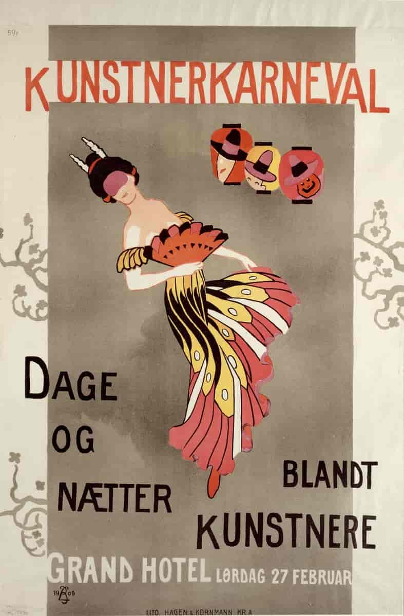 Plakatdesign av Brynjulf Larsson (1909)