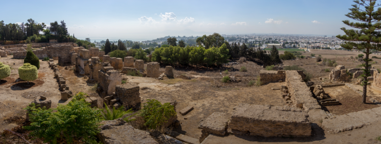 Ruiner av Karthago, en av de mest kjente byene fønikerne grunnla langs Middelhavet