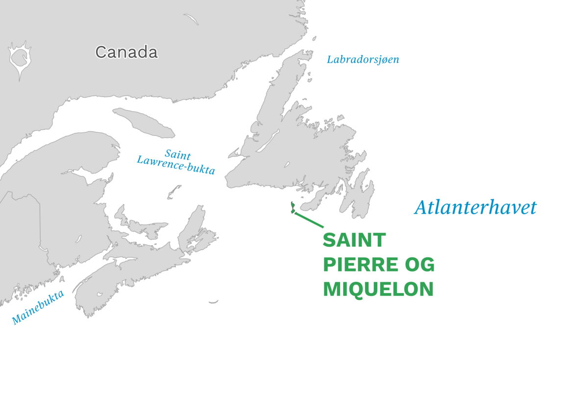 St. Pierre et Miquelons plassering