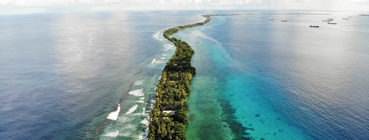 Funafuti er både navnet på hovedstaden og atollen som utgjør størstedelen av landet Tuvalu