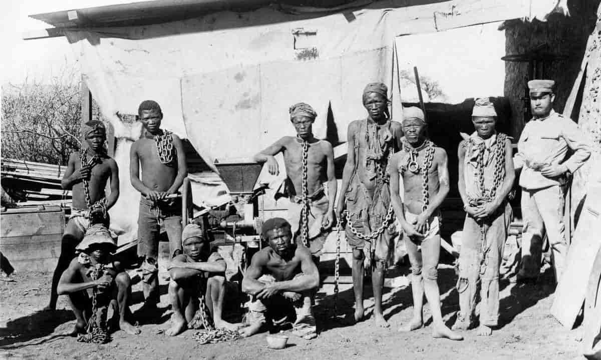 Namibiske fanger under folkemordet