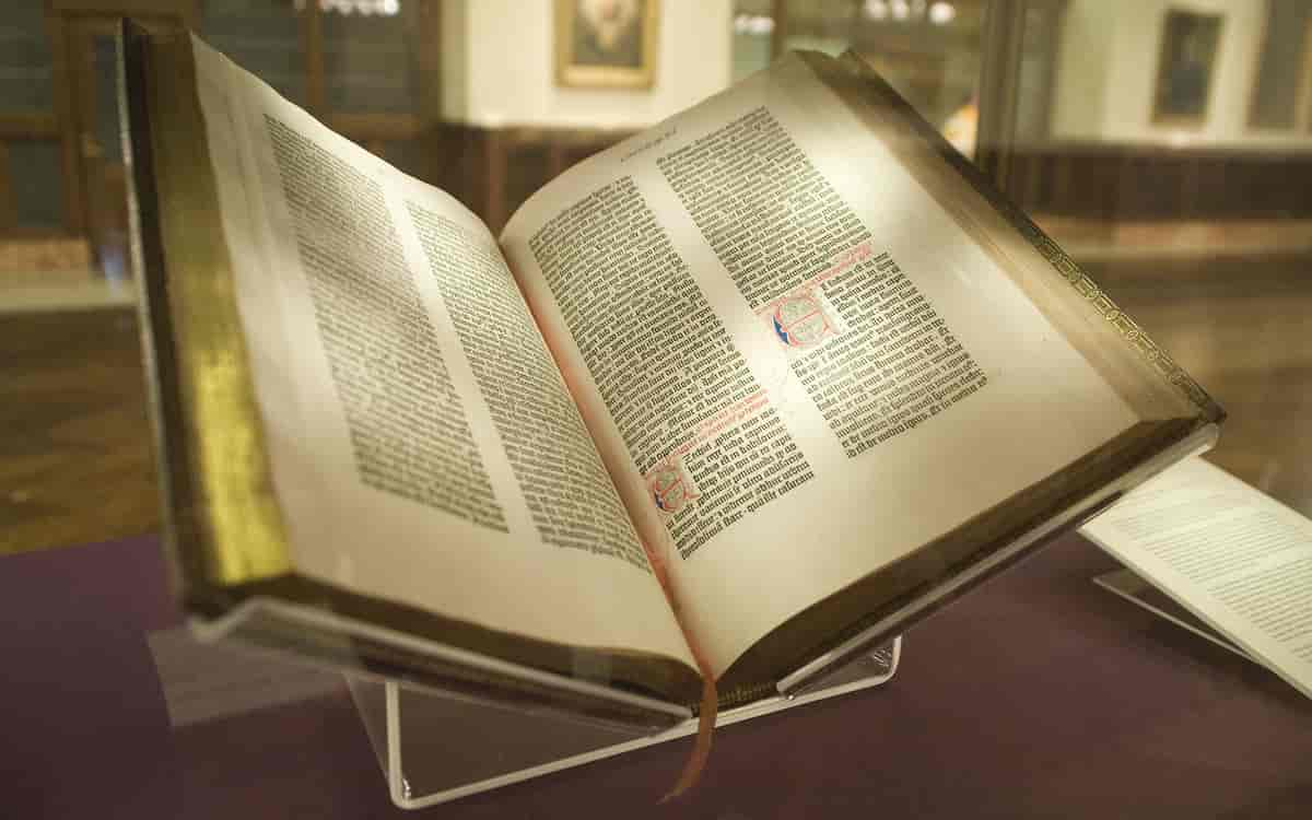 Johan Gutenbergs bibel, ca 1455