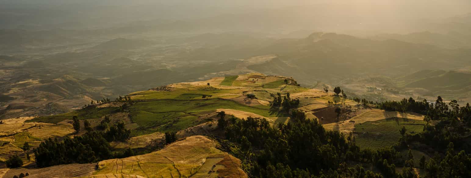 Utsikt over Lalibeladalen i Etiopia