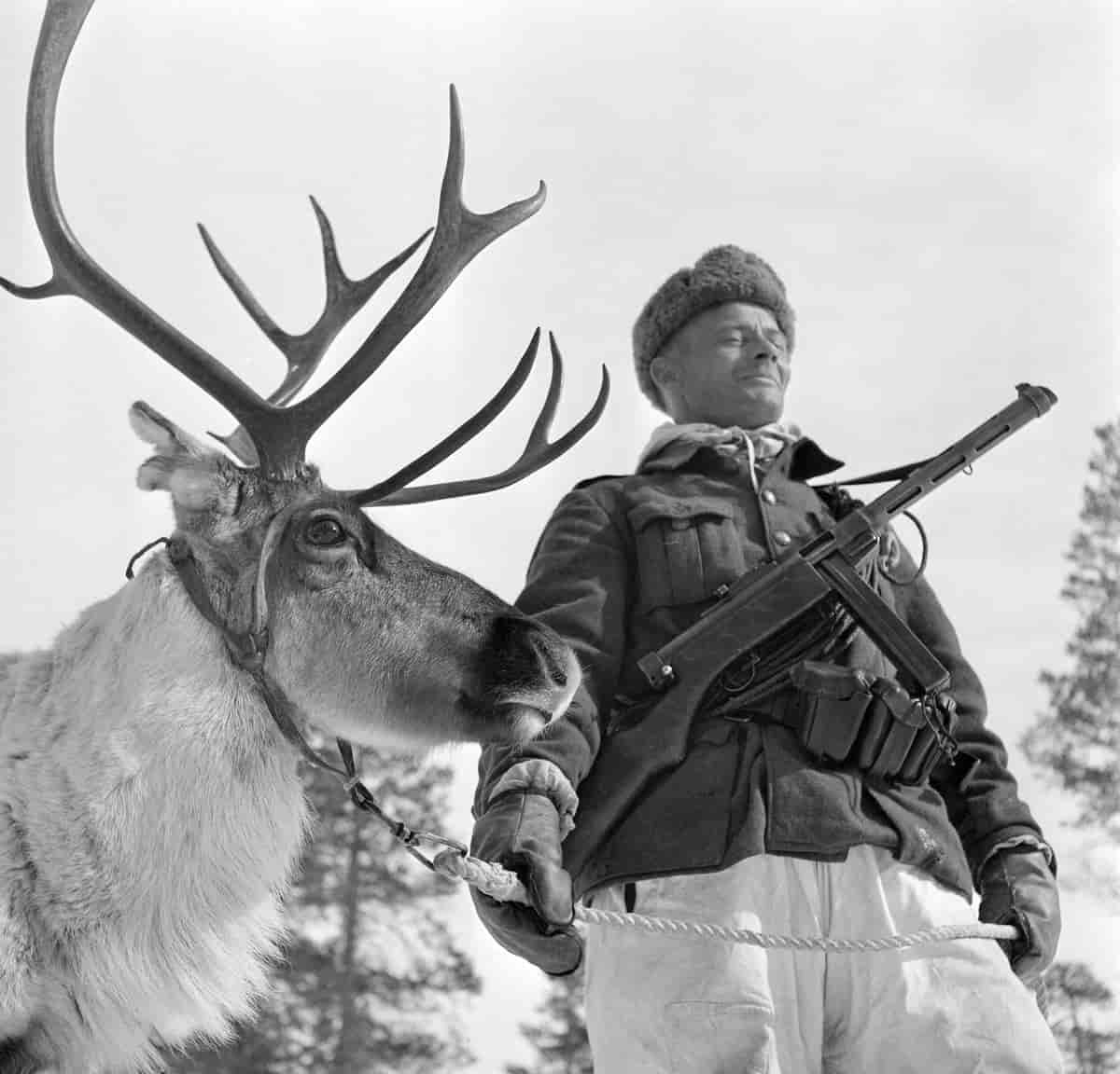 Samisk soldat under den finske fortsettelseskrigen