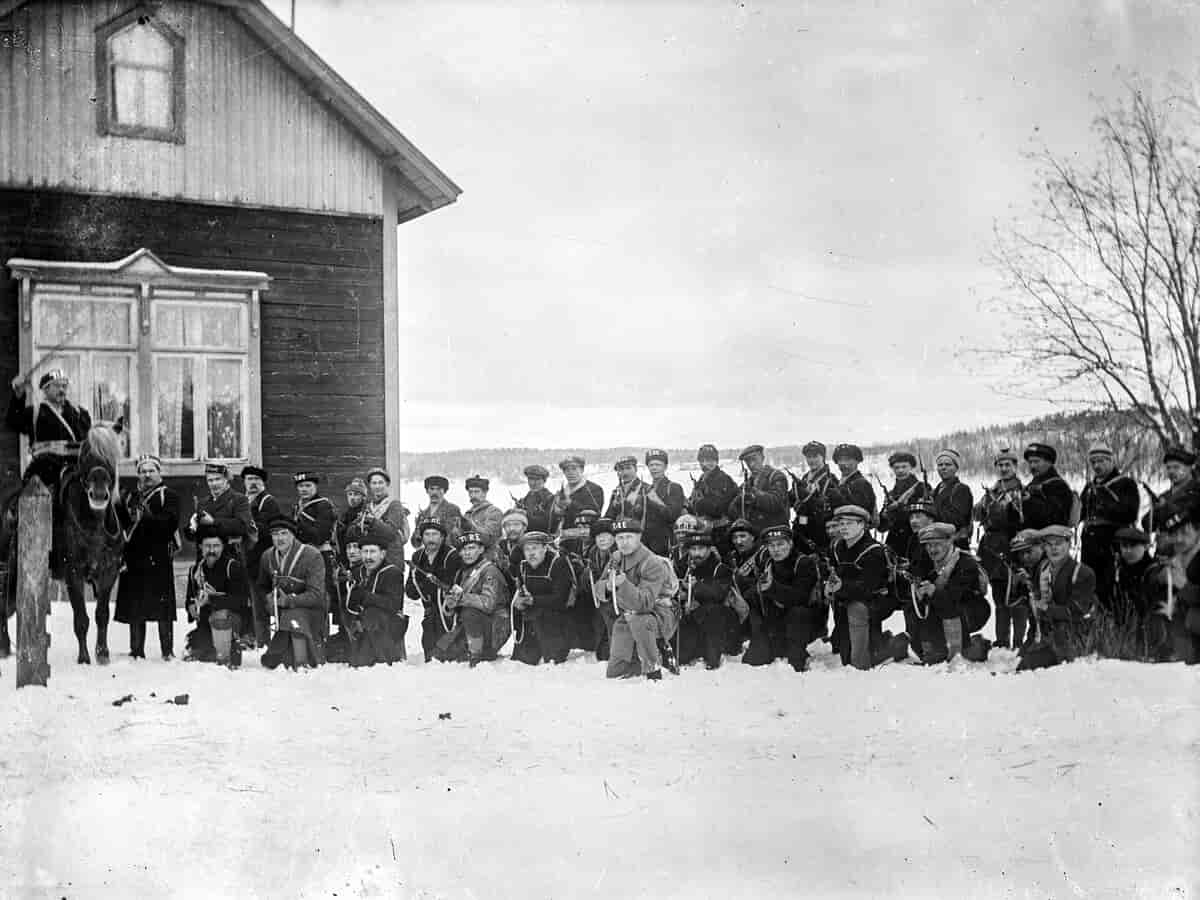 Røde soldater under den finske borgerkrigen