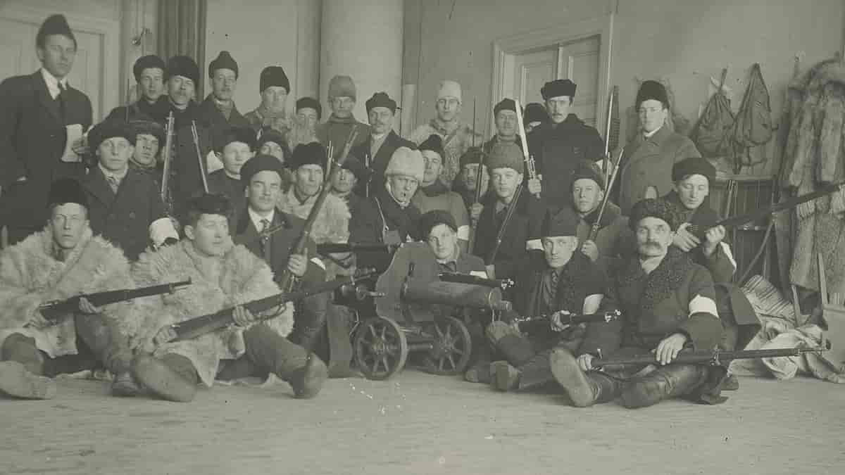 Hvite soldater under den finske borgerkrigen