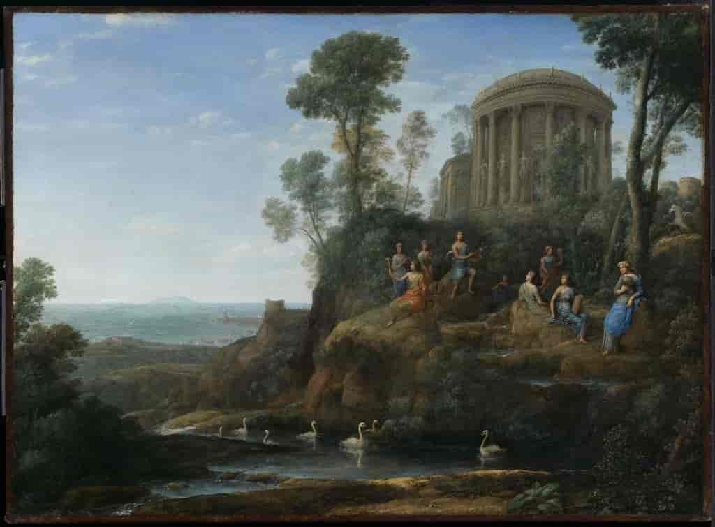 Apollon og de ni muser på Helikon-fjellet