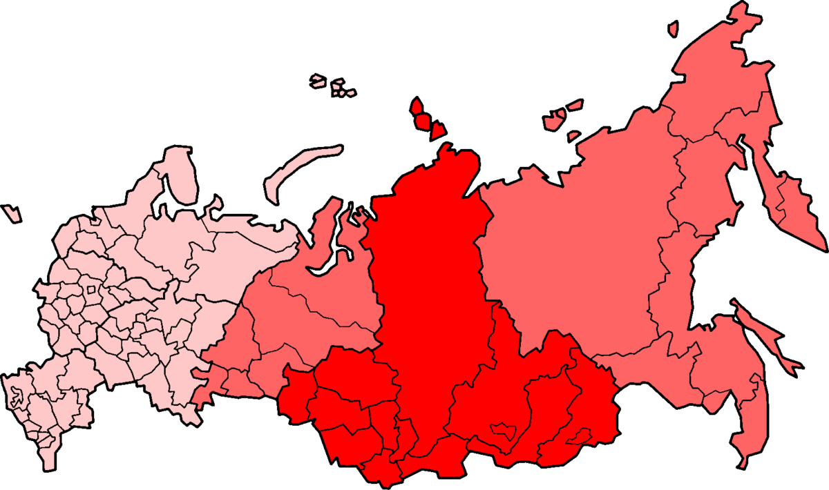 Kart over Sibir