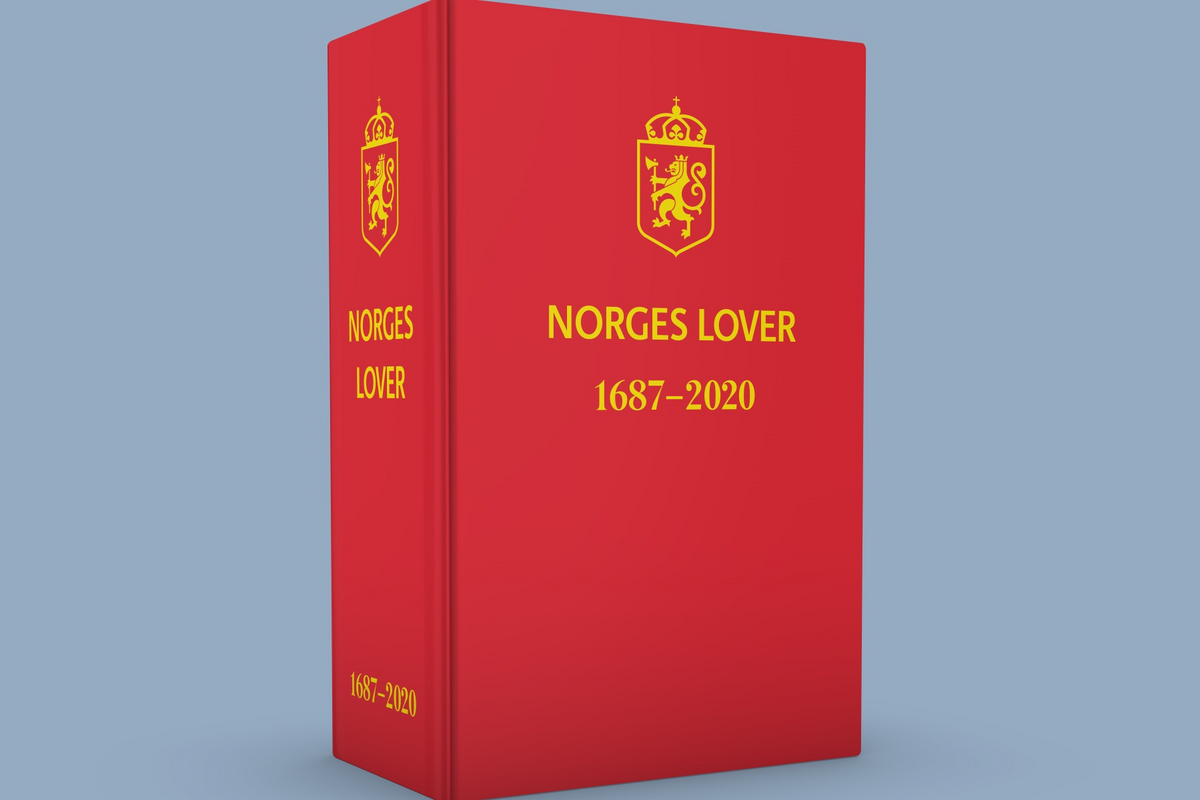 Forsiden til Norges lover.