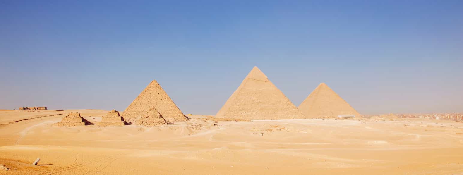 Egypt er blant annet kjent for pyramidene i Giza