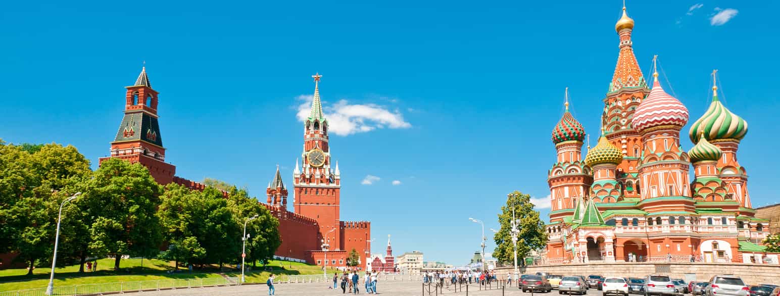 Den røde plass i Moskva, Russland