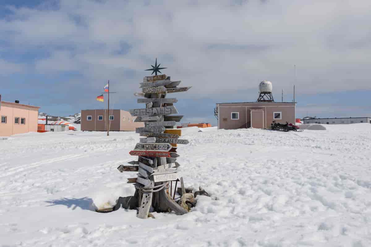 Bellingshausen forskningsstasjon, King George Island, Antarktis