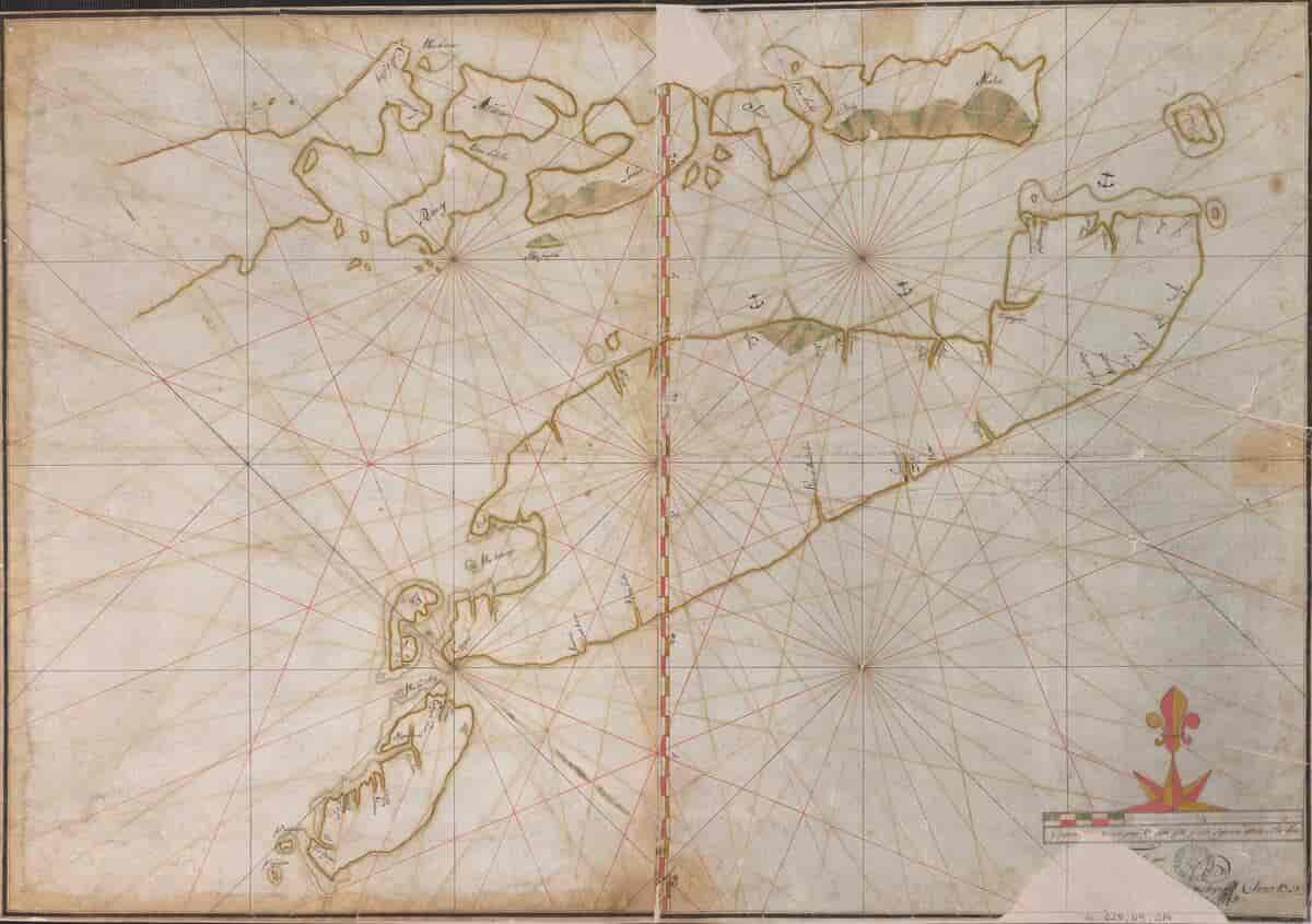 Kart over Øst-Timor 1731