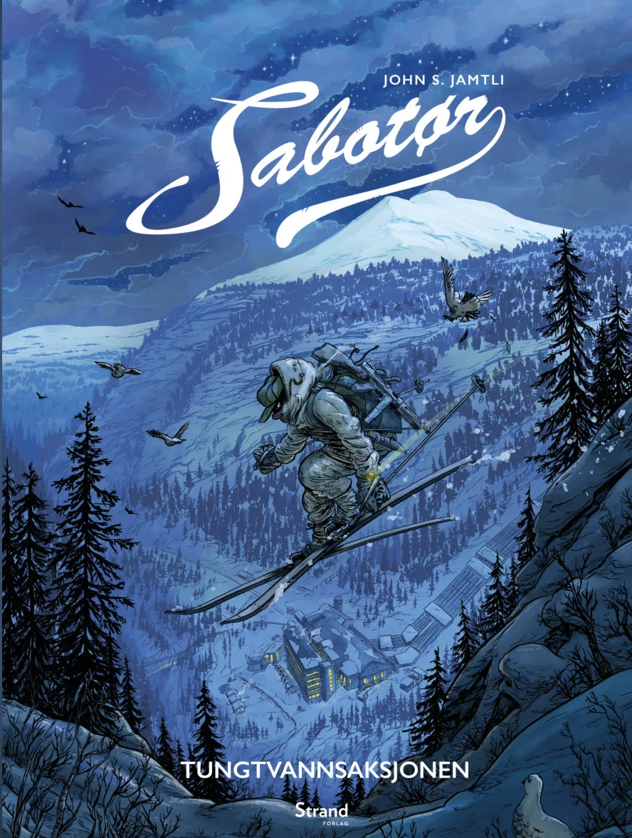 Omslag til tegneserien Sabotør, av John S. Jamtli